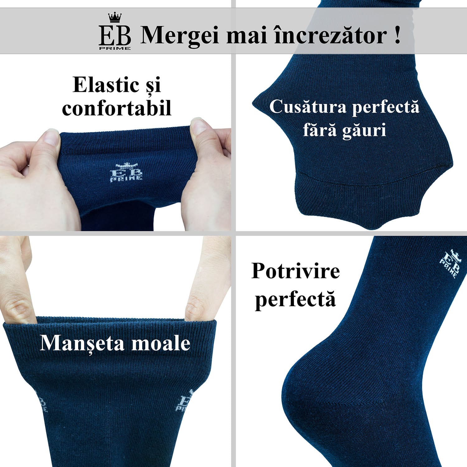 5 sosete bumbac EB Prime