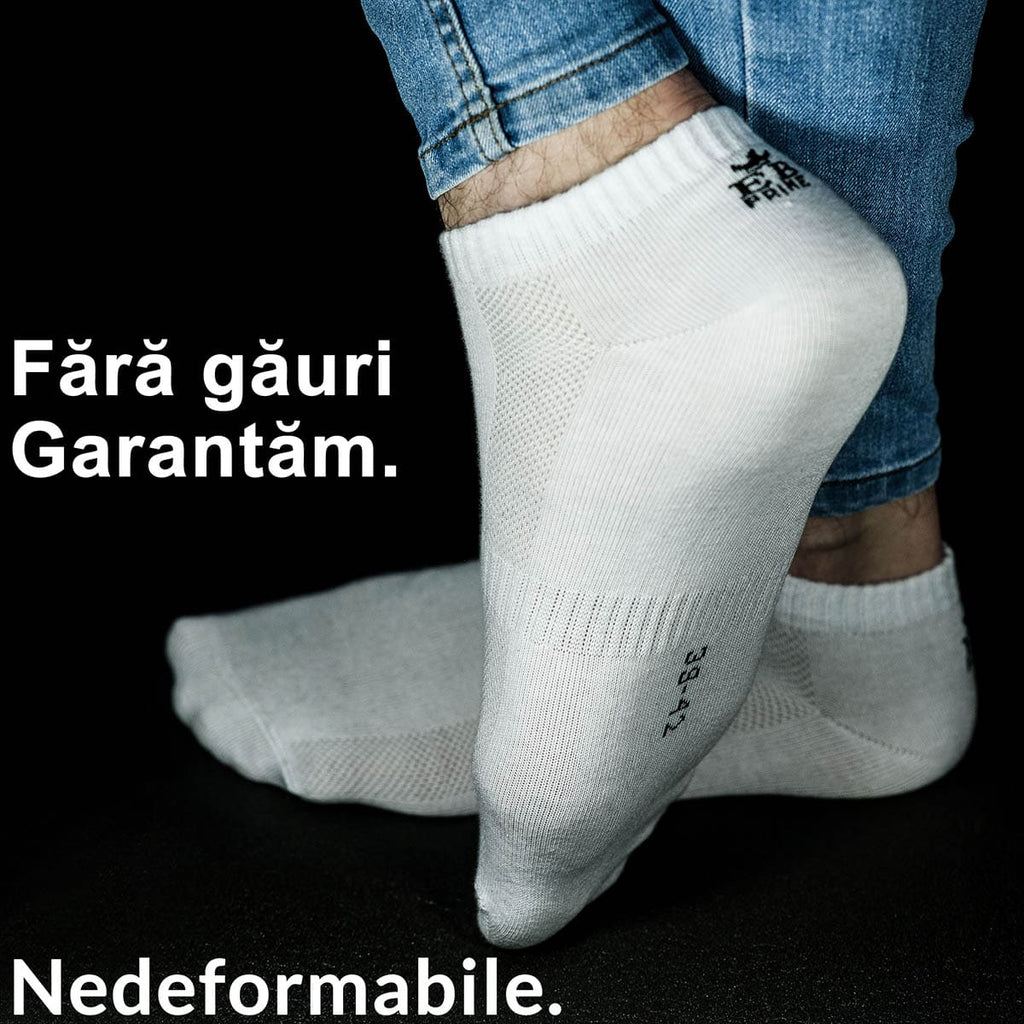 5 sosete sport albe bumbac EB Prime