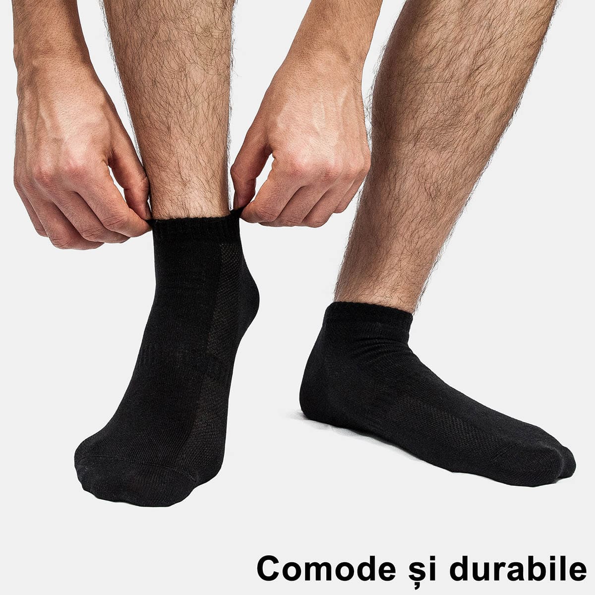 5 sosete sport negre bumbac EB Prime