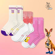 Sosete copii | Cutiuta "Surprizelor" Nr. 7 | 6 perechi | Ivory, Alb, Roz