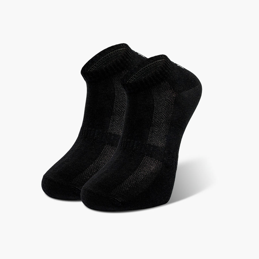 Soseta Scurta, Negru, 1 pereche, fara cusatura, bumbac pieptanat