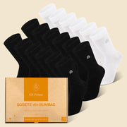 Sosete Clasice | Cutiuta "Rezerva Anuală" Nr. 7 | 18 perechi | 12x Negru, 6x Alb