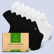 Sosete Clasice | Cutiuta "Rezerva Lunara" Nr. 7 | 12 perechi | 6x Negru, 6x Alb