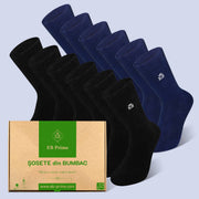 Sosete Clasice | Cutiuta "Rezerva Lunara" Nr. 6 | 12 perechi | 6x Negru, 6x Albastru