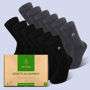Sosete Clasice | Cutiuta "Rezerva Lunara" Nr. 5 | 12 perechi | 6x Negru, 6x Gri