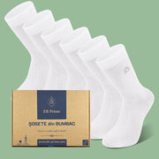 Sosete Clasice | Cutiuta "Stoc Saptamanal" Nr. 4 | 6 perechi | 6x Alb