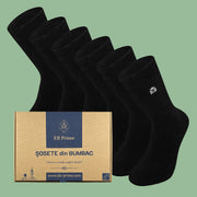 Sosete Clasice | Cutiuta "Stoc Saptamanal" Nr. 1 | 6 perechi | 6x Negru