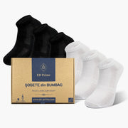 Sosete Scurte | Cutiuta "Energia Confortului" Nr. 7 | 6 perechi | 3x Negru, 3x Alb