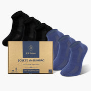 Sosete Scurte | Cutiuta "Energia Confortului" Nr. 6 | 6 perechi | 3x Negru, 3x Albastru