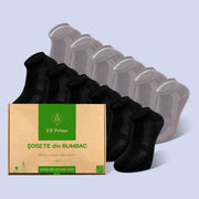 Sosete Scurte | Cutiuta "Confort Suprem" Nr. 5 | 12 perechi | 6x Negru, 6x Gri