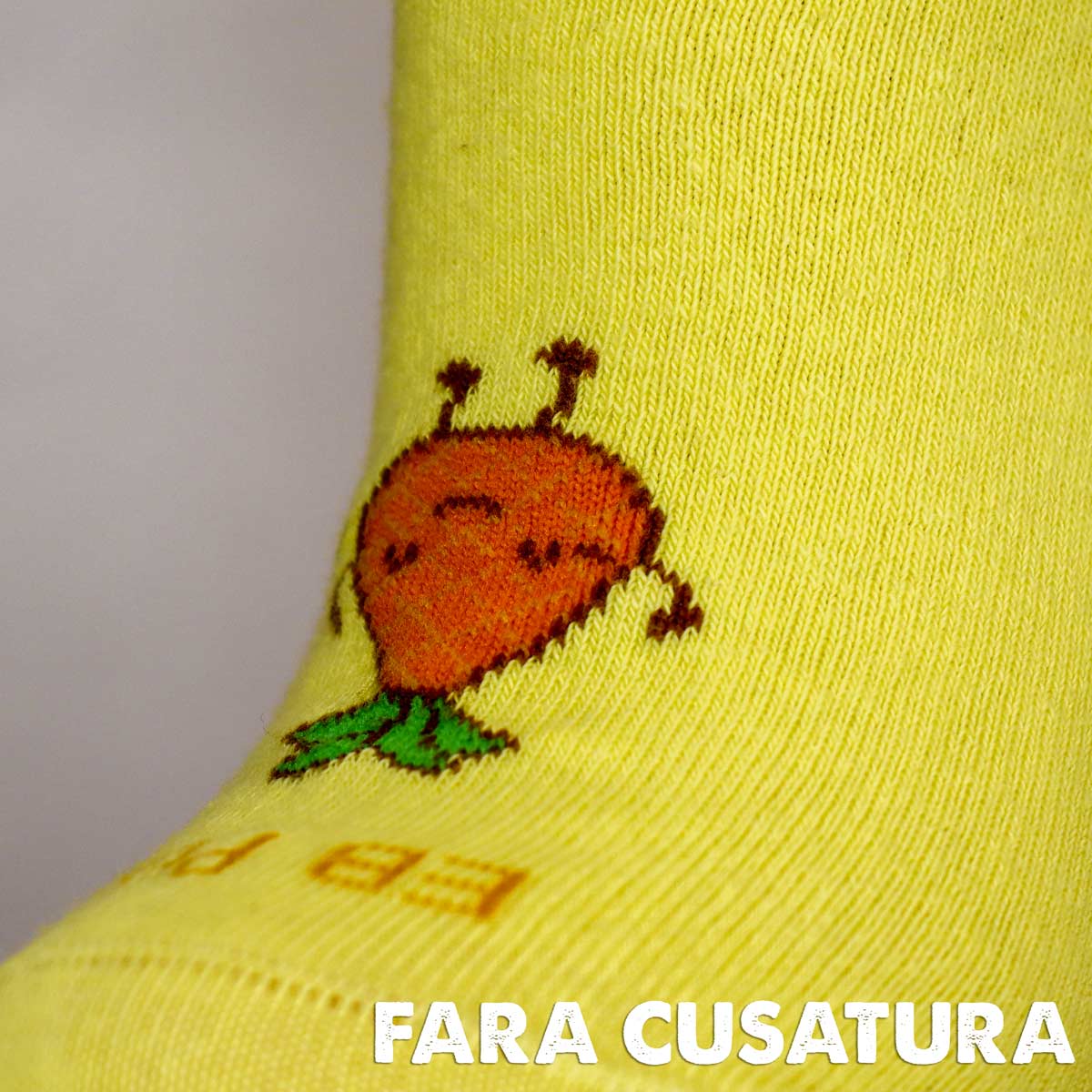 Sosete scurte dama | Cutiuta "Eleganta in Miscare" Nr. 2 | 6 perechi | Galben