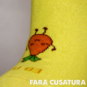 Sosete scurte dama | Cutiuta "Eleganta in Miscare" Nr. 2 | 6 perechi | Galben