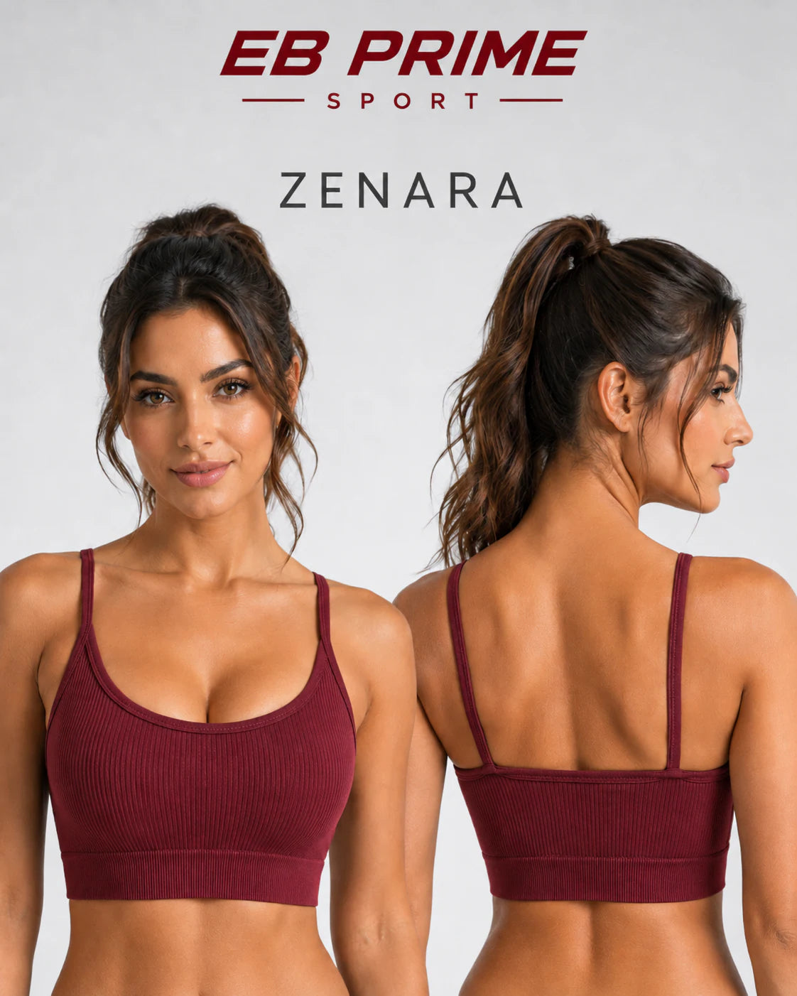 Bustieră sport seamless ZENARA | EB Prime Sport
