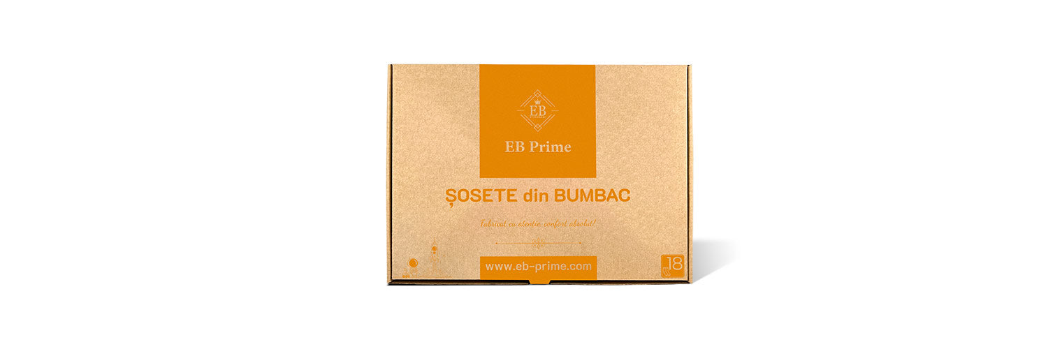 Cutiuta EB Prime cu 18 perechi de sosete clasice